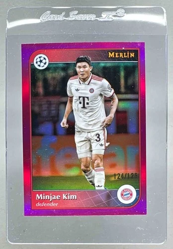 Minjae Kim 2024 Topps Merlin Chrome Magenta Refractor /125