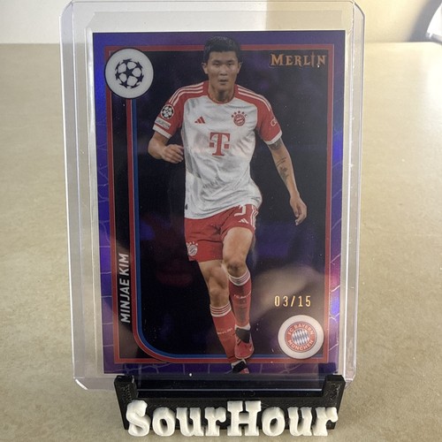 Minjae Kim 2023 Panini Merlin Chrome Purple Refractor /15