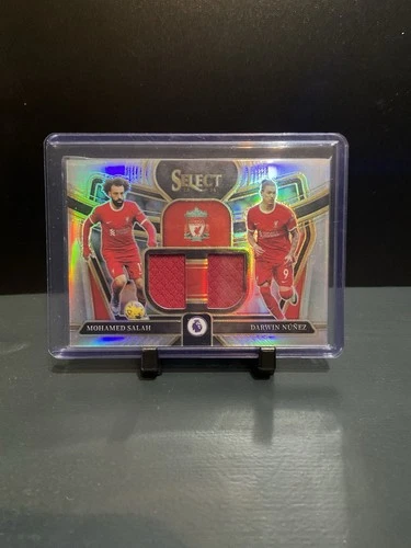 Mo Salah & Darwin Nunez 2023 Panini Select Refractor