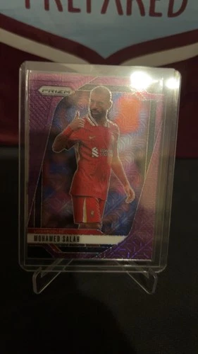 Mo Salah 2024 Panini Prizm Purple Mojo /25