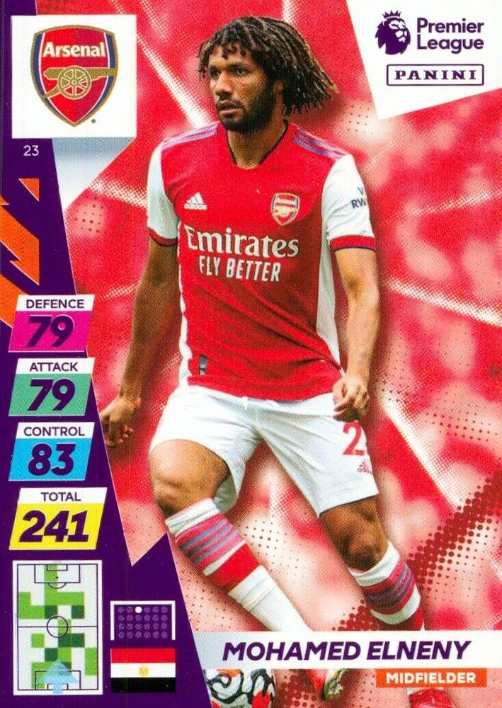 Mohamed Elneny 2021 Panini Adrenalyn XL Premier League Plus