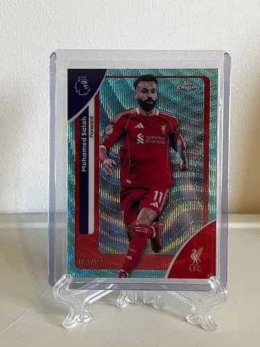 Mohamed Salah 2026 Topps Chrome Aqua Refractor /199