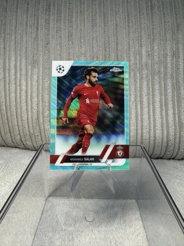 Mohamed Salah 2023 Topps Chrome Aqua Wave /199