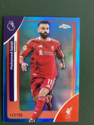 Mohamed Salah 2018 Topps Chrome Blue Refractor /150