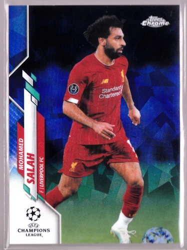 Mohamed Salah 2019 Topps Chrome Blue Sapphire