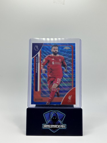 Mohamed Salah 2026 Topps Chrome Blue Wave /150