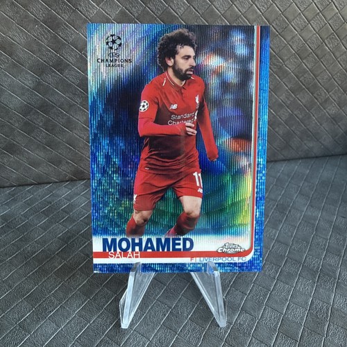 Mohamed Salah 2018 Topps Chrome Blue Wave Refractor /75