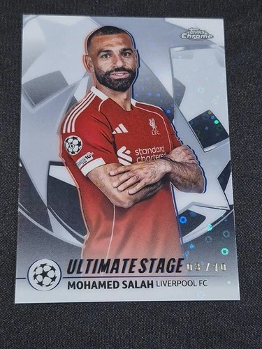 Mohamed Salah 2025 Topps Chrome Champions League /10