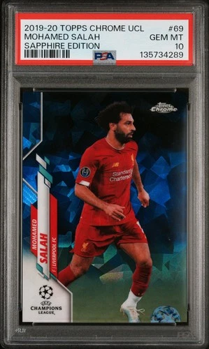 Mohamed Salah 2019 Topps Chrome Champions League Sapphire Edition