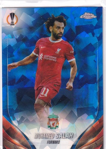 Mohamed Salah 2024 Topps Chrome Champions League Sapphire Refractor