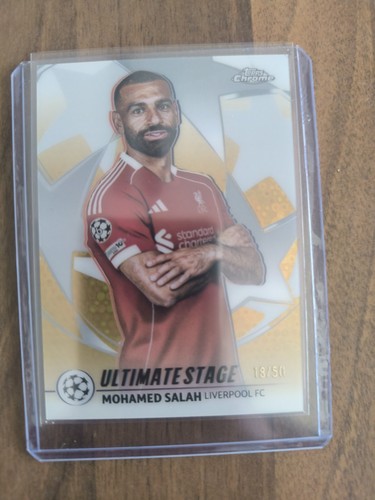 Mohamed Salah 2025 Topps Chrome Gold /50