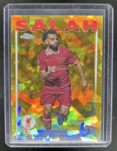 Mohamed Salah 2024 Topps Chrome Gold /50