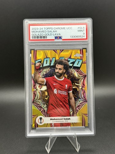 Mohamed Salah 2024 Topps Chrome Gold Lava /50