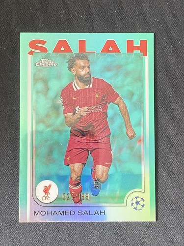 Mohamed Salah 2024 Topps Chrome Green /199