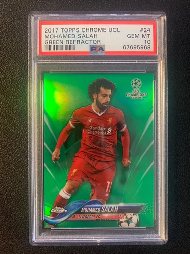 Mohamed Salah 2017 Topps Chrome Green /99