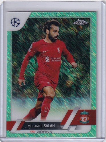 Mohamed Salah 2022 Topps Chrome Green Refractor /399