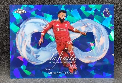 Mohamed Salah 2025 Topps Chrome Infinite Sapphire