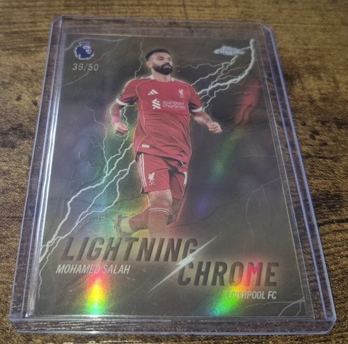 Mohamed Salah 2026 Topps Chrome Lightning Chrome /50