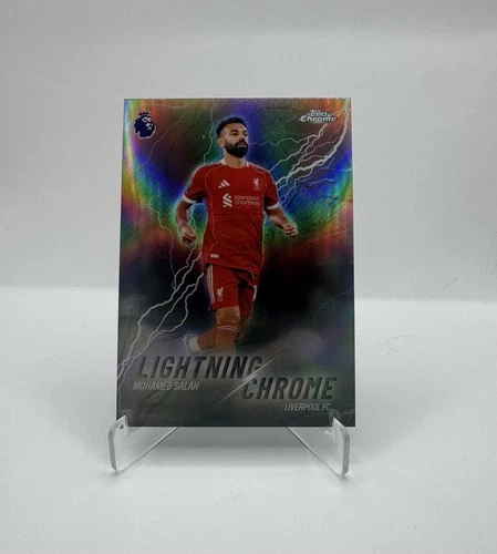 Mohamed Salah 2025 Topps Chrome Lightning Chrome