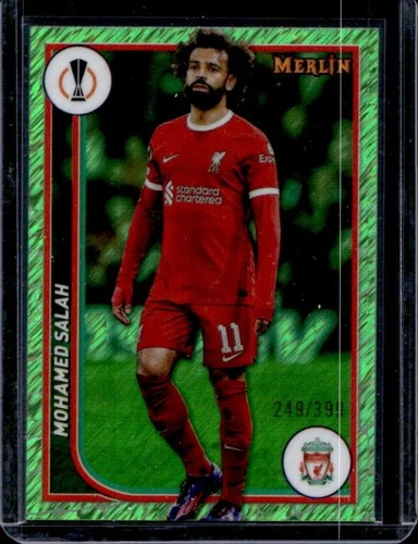 Mohamed Salah 2023 Topps Chrome Merlin Green Refractor /399