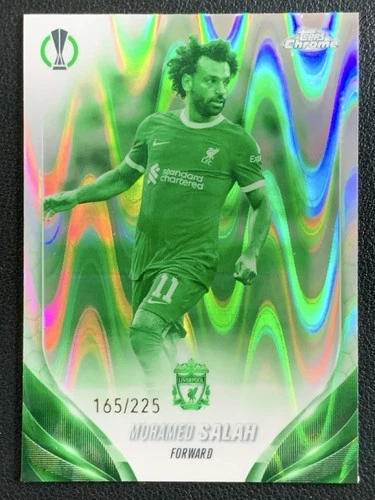 Mohamed Salah 2023 Topps Chrome Night Vision Refractor /225