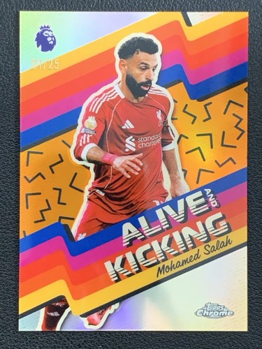 Mohamed Salah 2025 Topps Chrome Orange /25