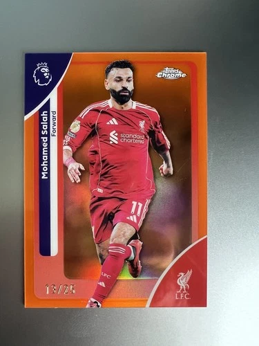 Mohamed Salah 2026 Topps Chrome Orange /25