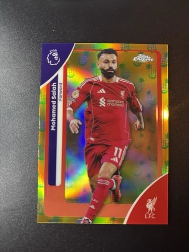 Mohamed Salah 2026 Topps Chrome Pineapple Blast