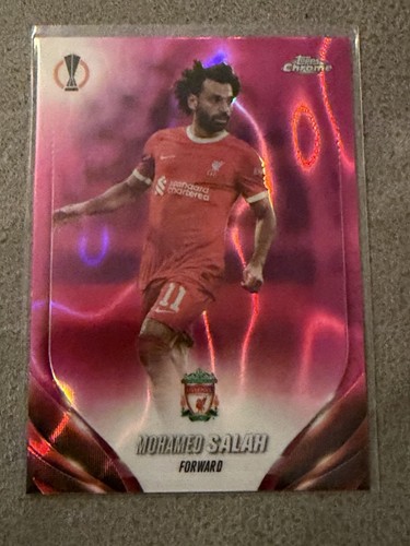 Mohamed Salah 2023 Topps Chrome Pink Lava