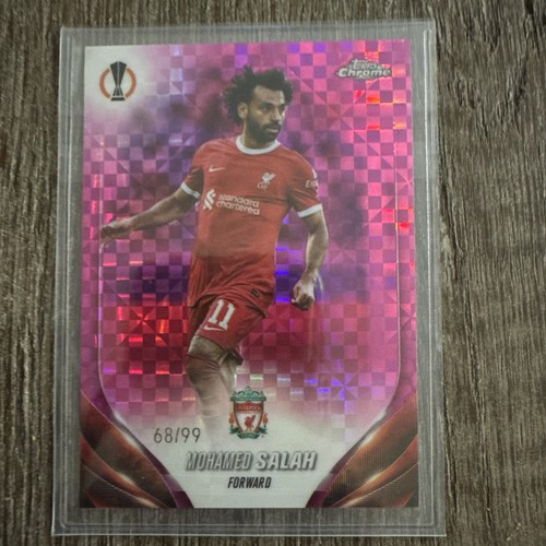 Mohamed Salah 2024 Topps Chrome Pink Prizm /99