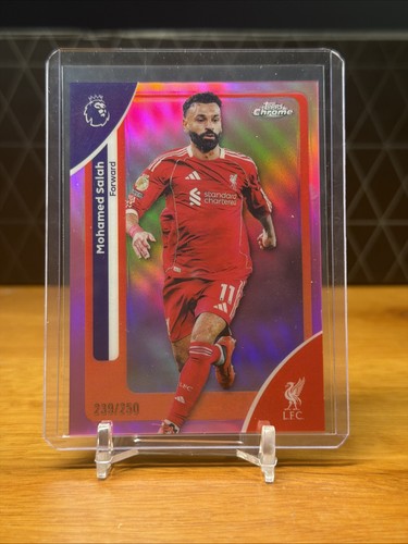 Mohamed Salah 2025 Topps Chrome Pink Refractor /250