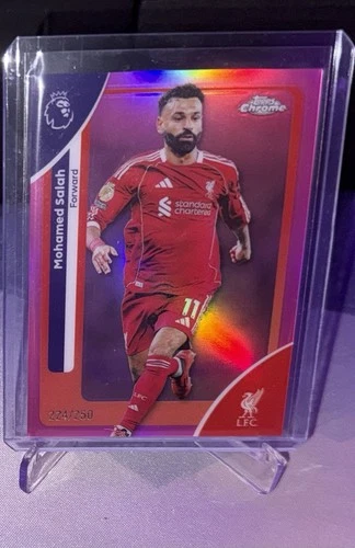 Mohamed Salah 2026 Topps Chrome Pink Refractor /250