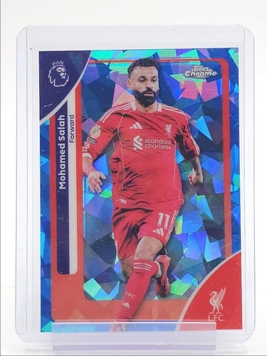Mohamed Salah 2026 Topps Chrome Premier League Sapphire