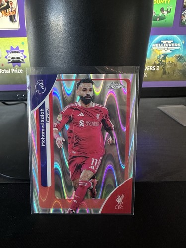 Mohamed Salah 2026 Topps Chrome RayWave Refractor #118