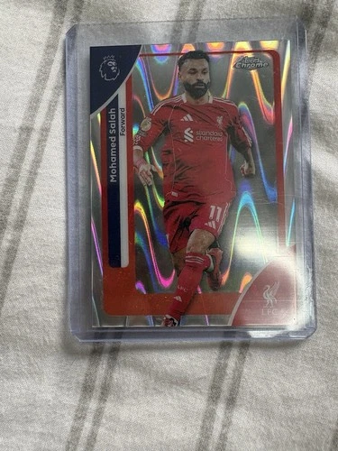 Mohamed Salah 2025 Topps Chrome RayWave Refractor