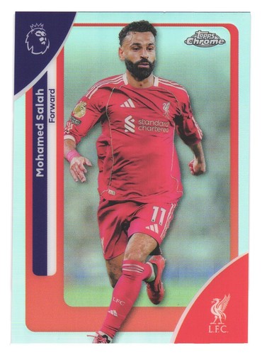 Mohamed Salah 2025 Topps Chrome Refractor
