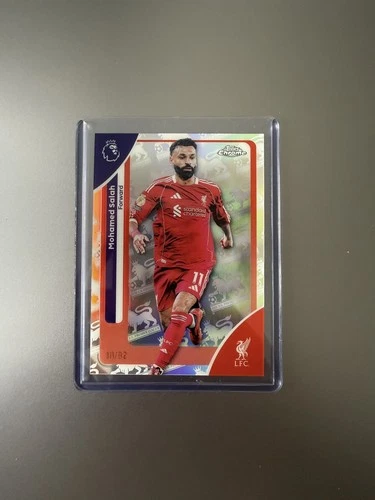 Mohamed Salah 2025 Topps Chrome Refractor /92