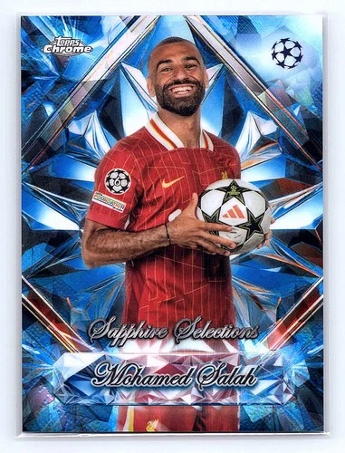 Mohamed Salah 2024 Topps Chrome Sapphire