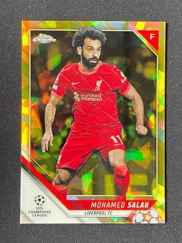 Mohamed Salah 2021 Topps Chrome Sapphire Yellow /99