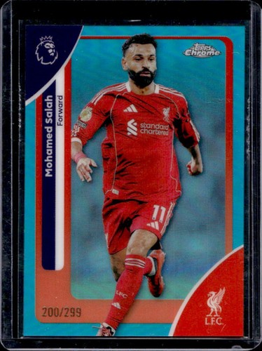 Mohamed Salah 2026 Topps Chrome Teal Refractor /299
