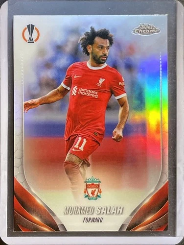 Mohamed Salah 2023 Topps Chrome UCC Silver Refractor #163