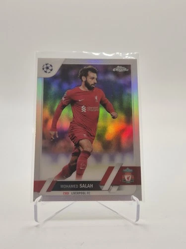 Mohamed Salah 2022 Topps Chrome UEFA Club Competitions Refractor