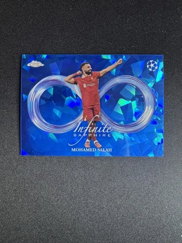 Mohamed Salah 2024 Topps Chrome UEFA Club Competitions Sapphire Edition Infinite