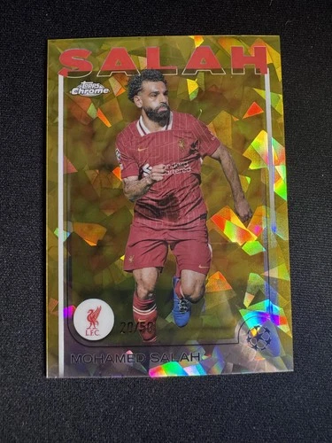 Mohamed Salah 2024 Topps Chrome UEFA Gold /50