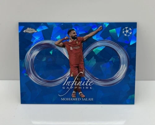 Mohamed Salah 2024 Topps Chrome UEFA Sapphire