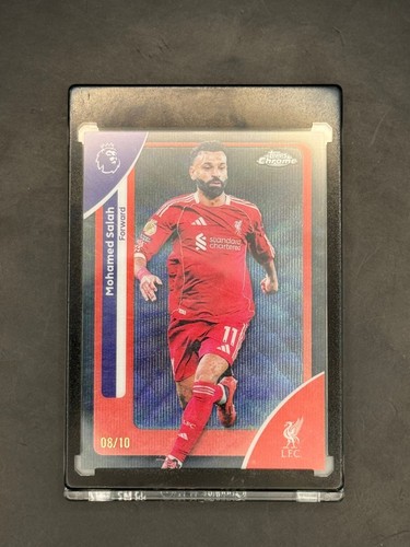 Mohamed Salah 2025 Topps Chrome Vague Noire /10