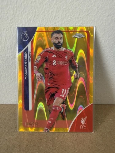 Mohamed Salah 2026 Topps Chrome Yellow Wave Refractor /275