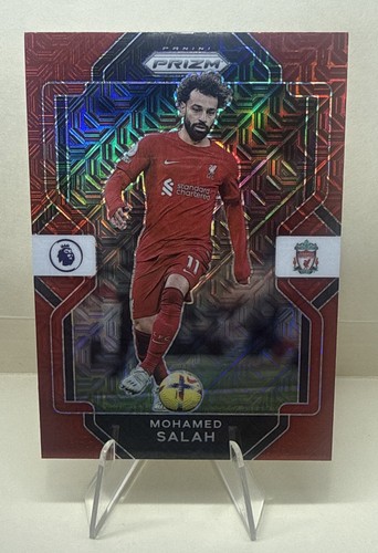 Mohamed Salah 2022 Panini Chronicles Prizm Red Mojo Prizm