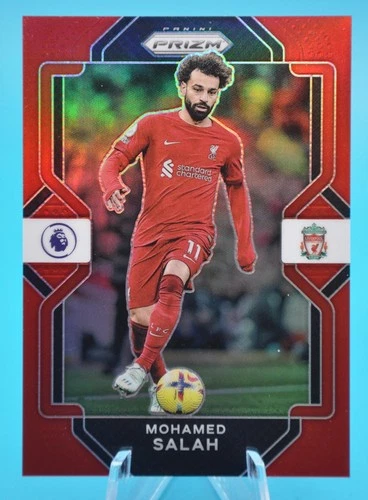 Mohamed Salah 2022 Panini Chronicles Prizm Red Prizm /99