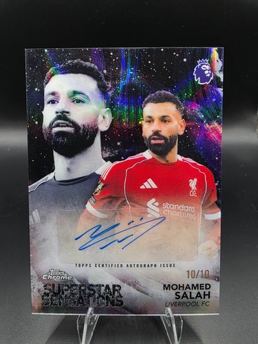 Mohamed Salah 2025 Topps Cromo EPL /10
